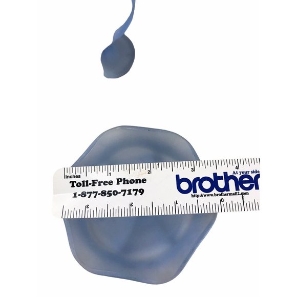 (4) Vintage Blue Frosted Dessert Goblet Sherbet Parfait Dishes Tulip Style Set 4 - Picture 3 of 8